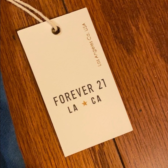 Forever 21 Blue Tie Dye Cropped Tank - Picture 2 of 4